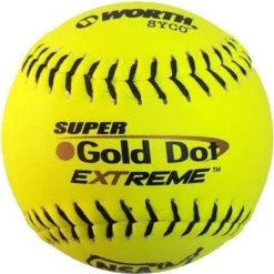 Best reviews of ⌛ Worth NSA Super Gold Dot Extreme ICON 12" 44/400 Composite Slowpitch Softballs: NI12CY 😍