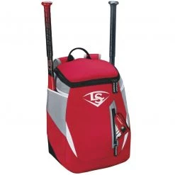 Best Pirce ⌛ Louisville Slugger Genuine Stick Pack Backpack: WTL9302 👏 -BaseBallBat Shop wtl9302sc louisville genuine stickpack youth rd bl wh front wbat